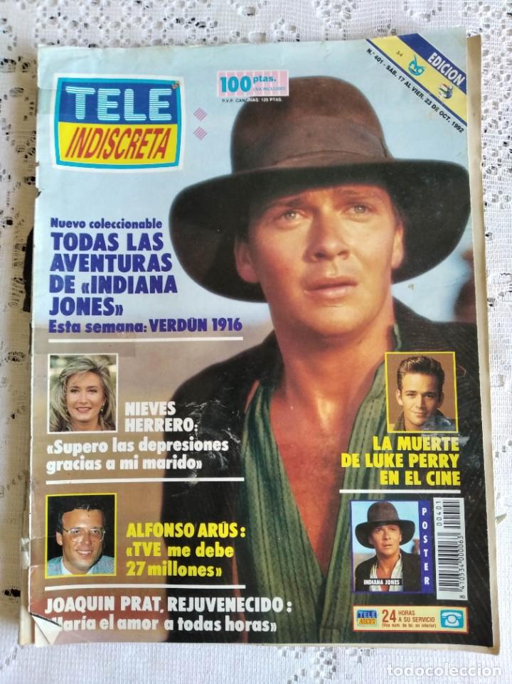 Collection Magazines and Newspapers: REVISTA TELE INDISCRETA. N&ordm; 401. OCT 1992. GORILAS EN LA NIEBLA. NIEVES HERRERO: MI MARIDO ME...LEER