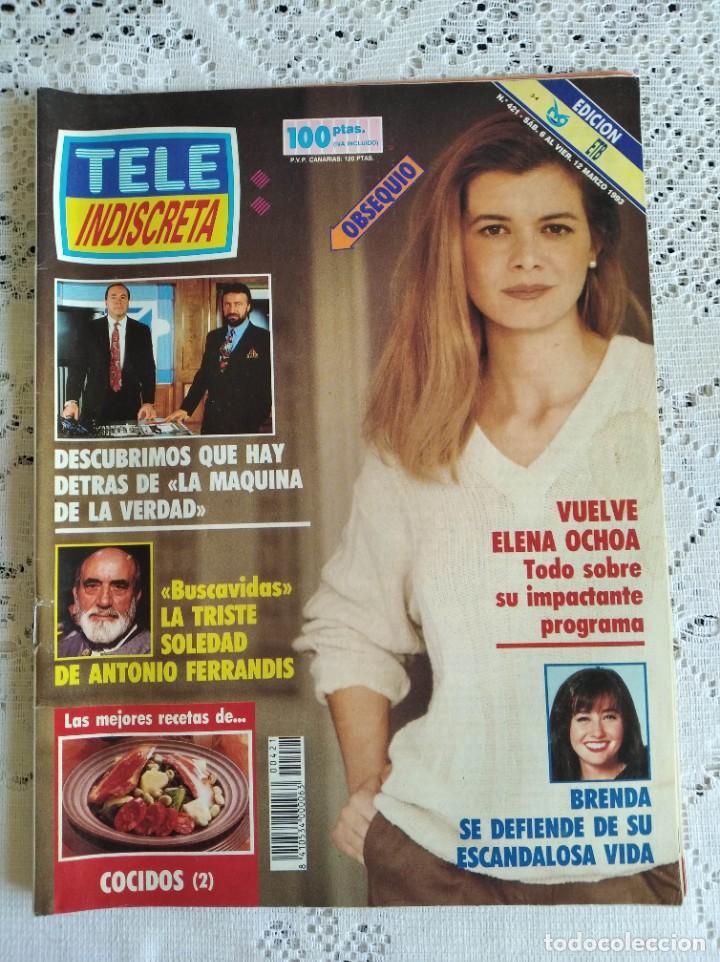 Collection Magazines and Newspapers: REVISTA TELE INDISCRETA. N&ordm; 421. MAR 1993. BEATRIZ RICO, SU MADRE NOS CUENTA TODOS SUS SECRETOS.LEER