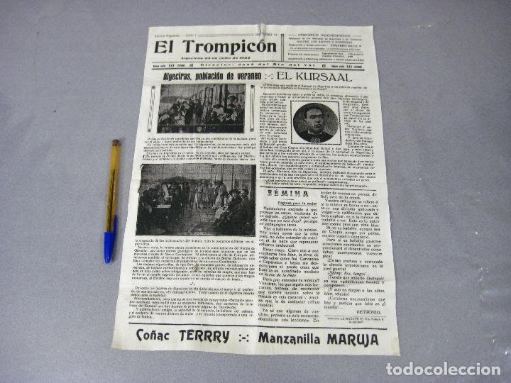 Collezionismo di Riviste e Giornali: EL TROMPIC&Oacute;N, PERI&Oacute;DICO INDEPENDIENTE. IMPRESO EN SEDA. A&Ntilde;O 1 N&ordm; 11. ALGECIRAS 1922. CARTEL SEDA