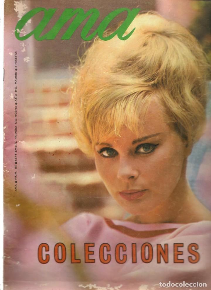 Coleccionismo de Revistas y Peri&oacute;dicos: AMA. N&ordm; 185. COLECCIONES. ROSANNA SCHIAFFINO/LUIS E. AUTE/CARMEN SEVILLA/ROC&Iacute;O JURADO/ROCIO DURCAL(*