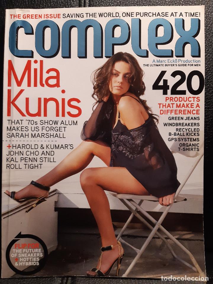 Collectionnisme de Revues et Journaux: MILA KUNIS - COMPLEX - REVISTA - USA - ABRIL/MAYO 2008 - EXCELENTE