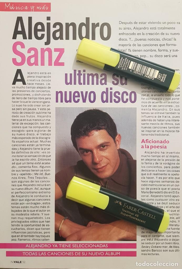 Coleccionismo de Revistas y Peri&oacute;dicos: Reportaje Alejandro Sanz 11.12.1999