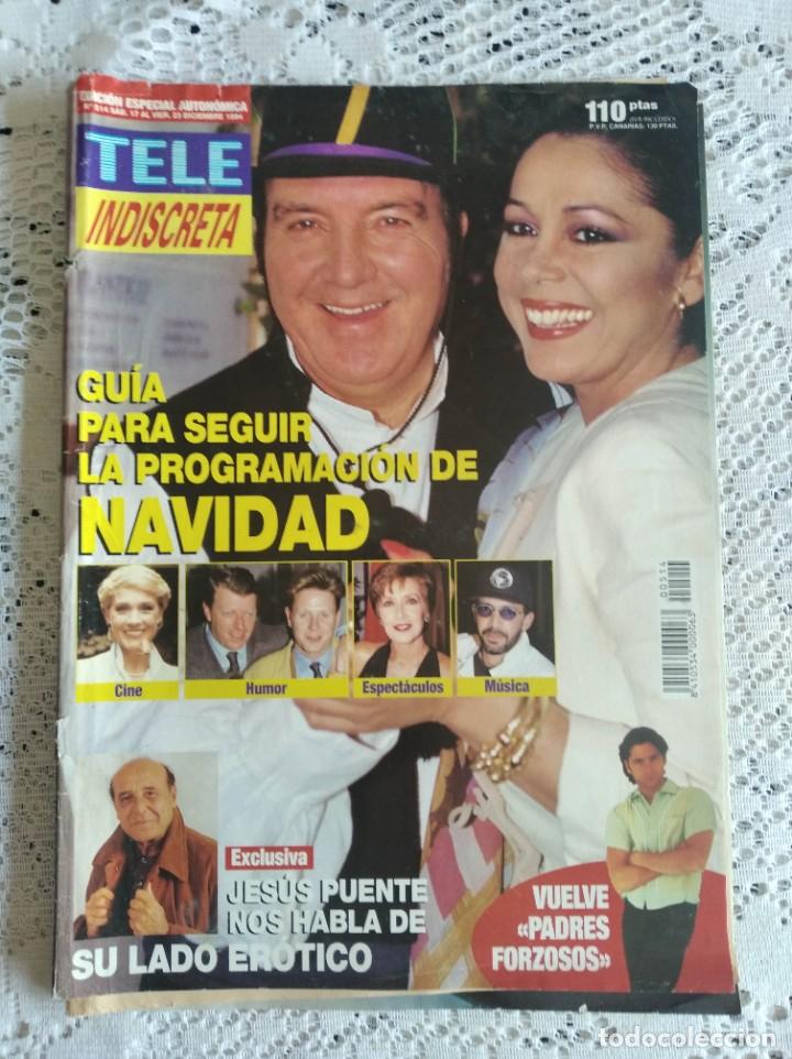 Collezionismo di Riviste e Giornali: REVISTA TELE INDISCRETA. N&ordm; 514. DIC 1994. LAS ESTRELLAS QUE LAZAROV ILUMIN&Oacute;. JUNIOR SCHWARZEN..LEER