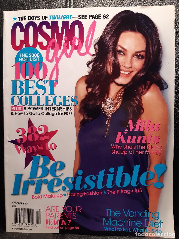 Collectionnisme de Revues et Journaux: MILA KUNIS - COSMO GIRL - REVISTA - USA - OCTUBRE 2008 - EXCELENTE