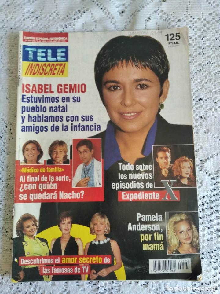 Coleccionismo de Revistas y Peri&oacute;dicos: REVISTA TELE INDISCRETA. N&ordm; 592. JUN 1996. JOAQU&Iacute;N PRAT, EMOTIVO FUNERAL. CARMEN SEVILLA YA TI..LEER