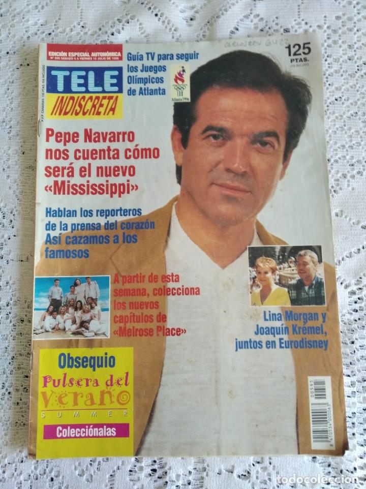 Coleccionismo de Revistas y Peri&oacute;dicos: REVISTA TELE INDISCRETA. N&ordm; 595. JUL 1996. NACHO DUATO UN VIRTUOSO ASESINO. EVA COBO CONTRAE M..LEER