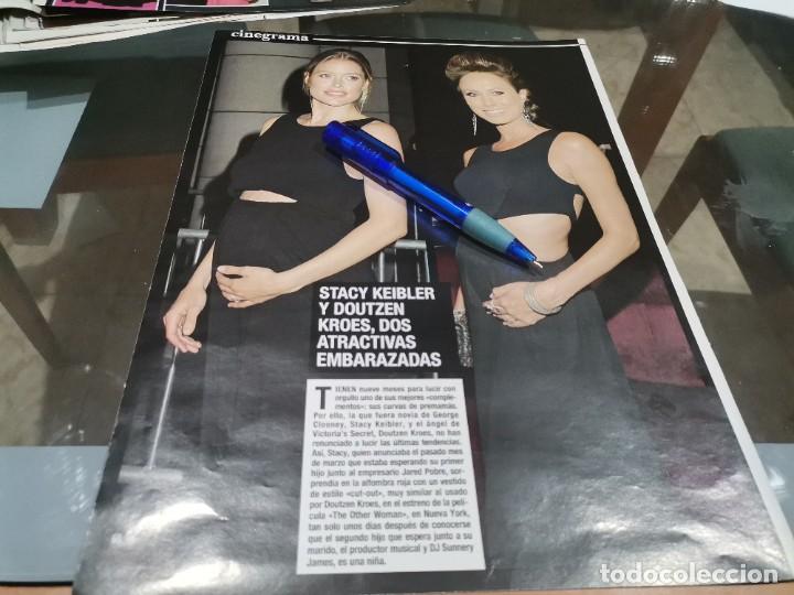 Coleccionismo de Revistas y Peri&oacute;dicos: STACY KEIBLER Y DOUTZEN KROES EMBARAZADAS RECORTE REVISTA 2014