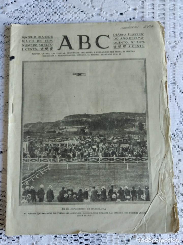 Coleccionismo de Revistas y Peri&oacute;dicos: REVISTA ABC. A&Ntilde;O 1919. N&ordm; 5.076. HISTORIA DE LA LENGUA CATALANA. EL GOBIERNO Y LAS IZQUIERDAS...LEER