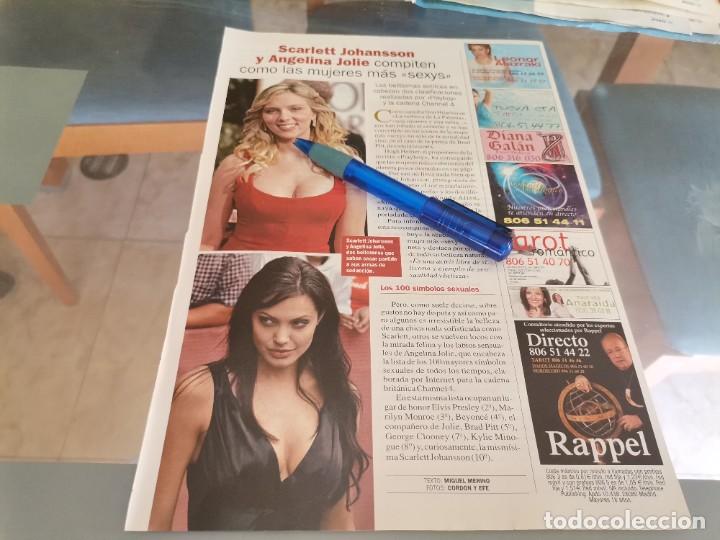 Sammeln von Zeitschriften und Zeitungen: SCARLETT JOHANSSON Y ANGELINA JOLIE LAS MUJERES MAS SEXYS RECORTE REVISTA 2007
