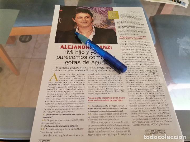 Coleccionismo de Revistas y Peri&oacute;dicos: ALEJANDRO SANZ RECORTE REVISTA 2007