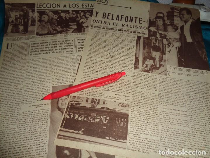 Sammeln von Zeitschriften und Zeitungen: RECORTE : HARRY BELAFONTE, CONTRA EL RACISMO. CRITICA, FEBRO 1959(#)