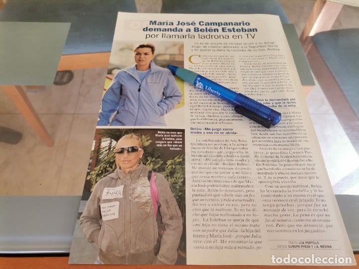 Collection Magazines and Newspapers: MARIA JOS&Eacute; CAMPANARIO DEMANDADA POR BEL&Eacute;N ESTEBAN RECORTE REVISTA 2007