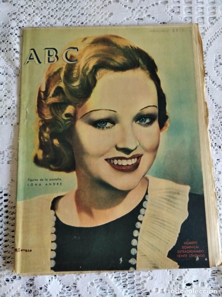 Coleccionismo de Revistas y Peri&oacute;dicos: REVISTA ABC. A&Ntilde;O 1934. N&ordm; 9.751. LOS PESCADORES DE PERLAS DE CEYL&Aacute;N. LOS CR&Eacute;DITOS SOBRE EL TRI..LEER