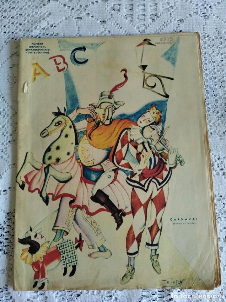 Coleccionismo de Revistas y Peri&oacute;dicos: REVISTA ABC. A&Ntilde;O 1934. N&ordm; 9.595. CARNAVAL MADRILE&Ntilde;O. LOS CR&Iacute;MENES POL&Iacute;TICOS. DICT&Aacute;MENES AL ORD..LEER
