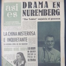 Coleccionismo de Revistas y Periódicos: ASÍ ES - AÑO IV NÚM 183 OCTUBRE 1946 / EL DINERO NO VALE - LA CHINA MISTERIOSA E INQUIETANTE - D...