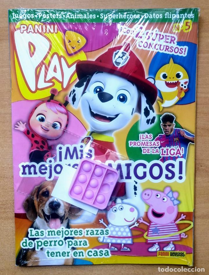 Collection Magazines and Newspapers: REVISTA PLAY PANINI - RAZAS DE PERRO - PROMESAS DE LA LIGA - SIN ABRIR - PEPA PIG