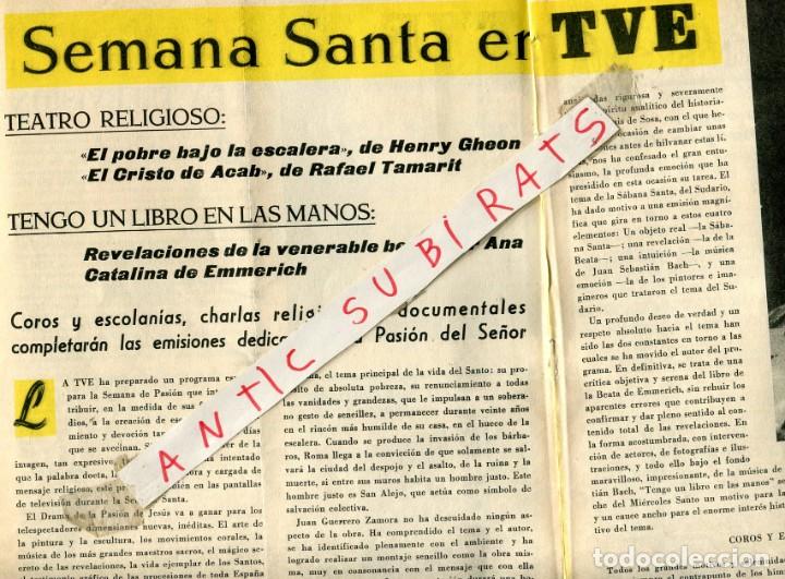 Collezionismo di Riviste e Giornali: REVISTA A&Ntilde;O 1959 LA PRIMERASEMANA SANTA EN TELEVISON ESPA&Ntilde;OLA ALFONSO PASO FRANCES FARMER