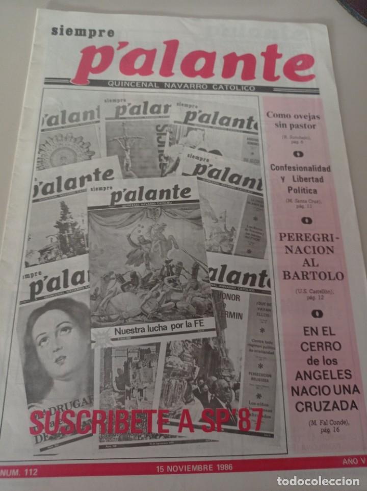 Collectionnisme de Revues et Journaux: REVISTA SIEMPRE P'ALANTE QUINCENAL NAVARRO CAT&Oacute;LICO N&ordm; 112 REF. UR GAR