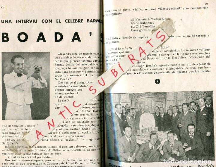 Collection Magazines and Newspapers: REVISTA A&Ntilde;O 1933 BARMAN DE BARCELONA BOADA LABORATORIOS VINYALS RYM PASTAS GALLO PAGES AGUA FONT BOU