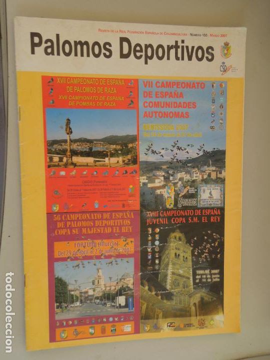 Collection Magazines and Newspapers: PALOMOS DEPORTIVOS , REVISTA DE LA COLOMBICULTURA ESPA&Ntilde;OLA N&ordm; 155- 03-2007- VER SUMARIO