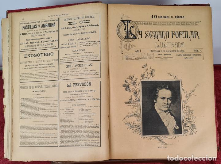Coleccionismo de Revistas y Peri&oacute;dicos: LA SEMANA POPULAR ILUSTRADA. VVAA. A&Ntilde;O I Y II. MADRID. 1890/1891.