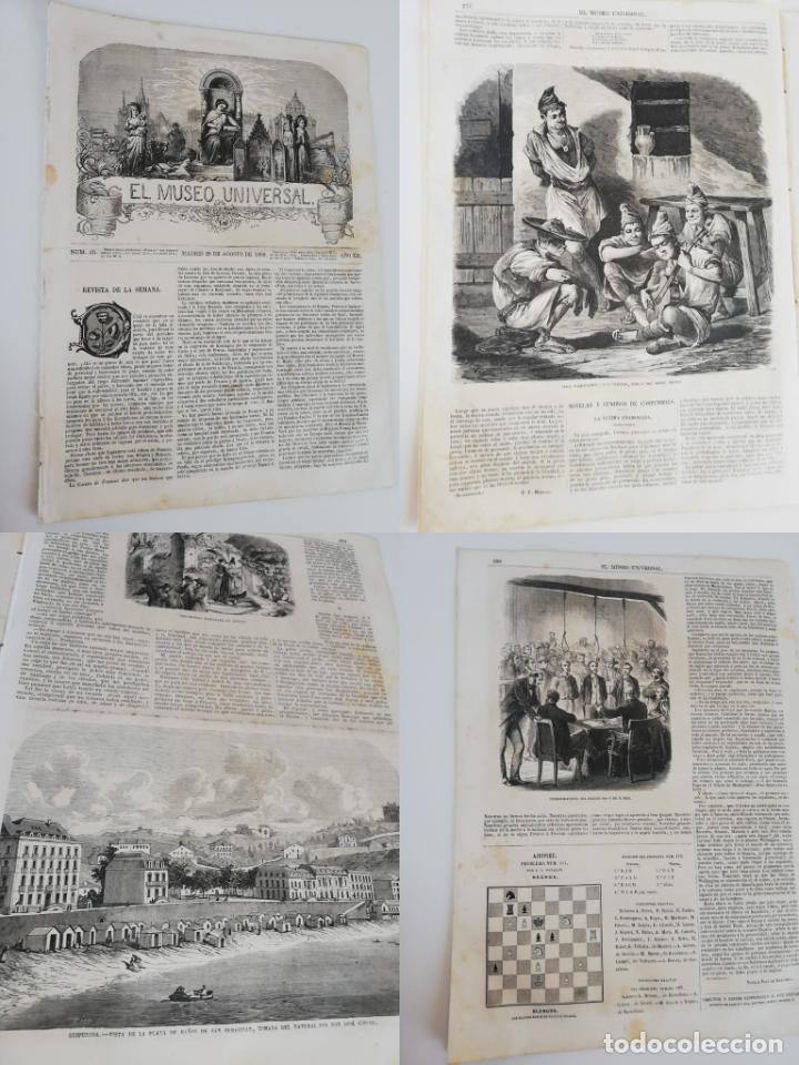 Colecionismo de Revistas e Jornais: EL MUSEO UNIVERSAL N&ordm;32, 8 AGOSTO 1868 A&Ntilde;O XII. Grabados: Prisi&oacute;n de San Jos&eacute; en el Missouri....