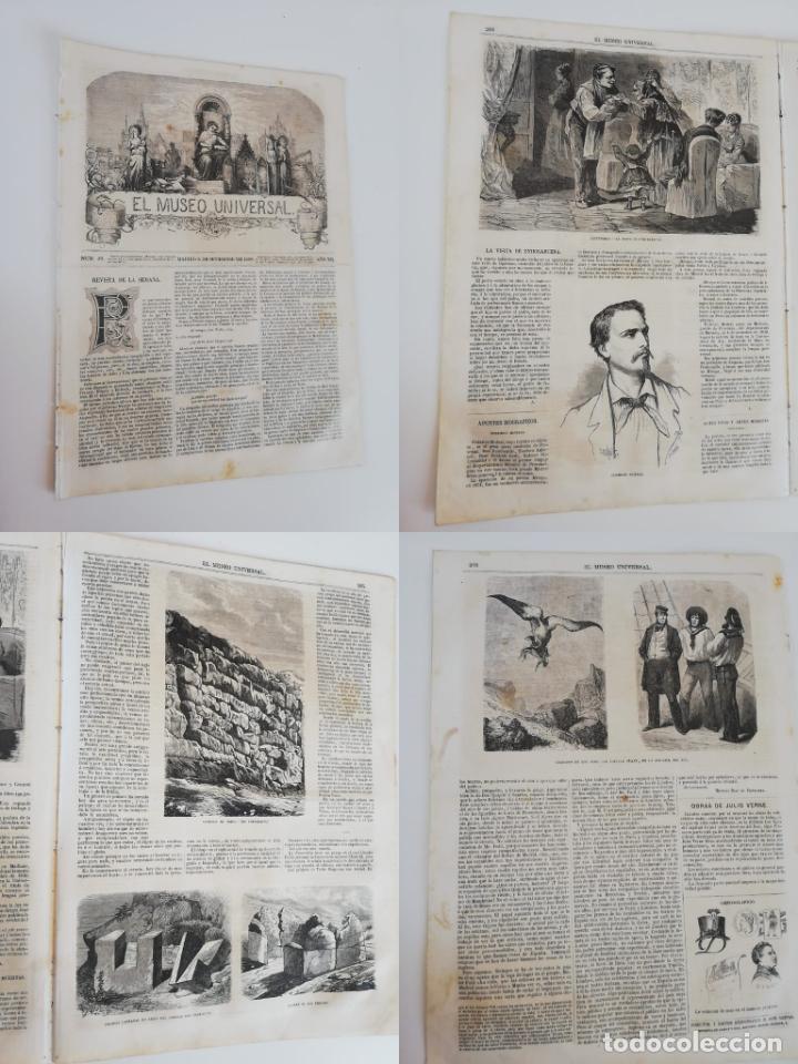 Colecionismo de Revistas e Jornais: EL MUSEO UNIVERSAL N&ordm;33, 16 AGOSTO 1868 A&Ntilde;O XII. Grabados: Cassai, bodas en Noruega y Polonia....