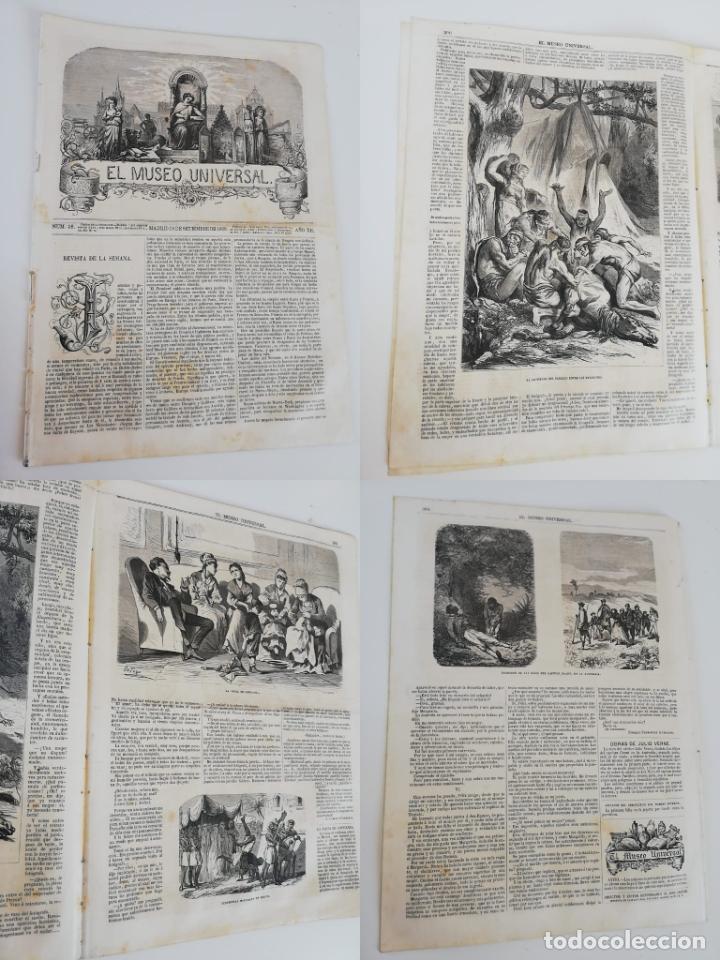 Colecionismo de Revistas e Jornais: EL MUSEO UNIVERSAL N&ordm;38, 19 SEPTIEMBRE 1868 A&Ntilde;O XII. Grabados: Sacrificio del caballo entre los pat