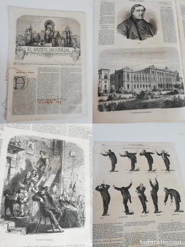 Colecionismo de Revistas e Jornais: EL MUSEO UNIVERSAL N&ordm;48 ,29 noviembre 1868 A&Ntilde;O XII. Grabados: Rossini, Munich, Director de orquesta