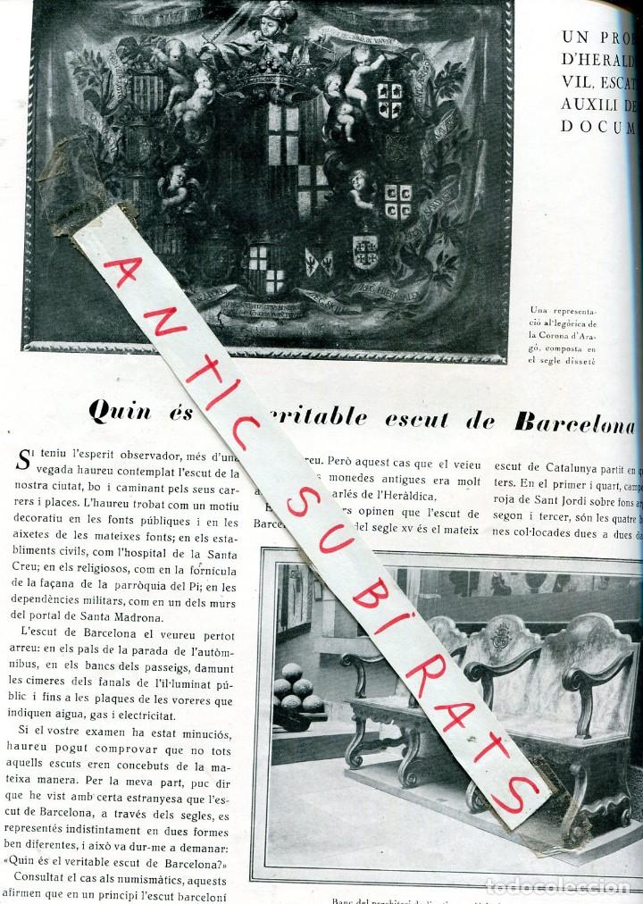 Collection Magazines and Newspapers: REVISTA 1928 HERALDICA CATALANA L' ESCUT DE BARCELONA JAPON TOSHIKO-SEKIYA HORCHATA JOAN BUSQUETS