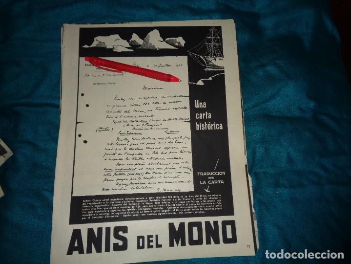 Coleccionismo de Revistas y Peri&oacute;dicos: RECORTE : PUBLICIDAD : ANIS DEL MONO. MUNDO HISPANICO, DCMBRE 1955