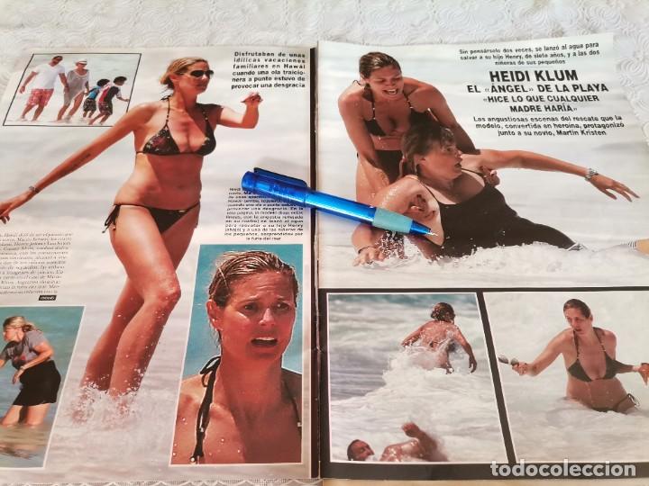 Coleccionismo de revistas y peri&oacute;dicos: HEIDI KLUM RECORTE REVISTA 4 PAGINAS 2013