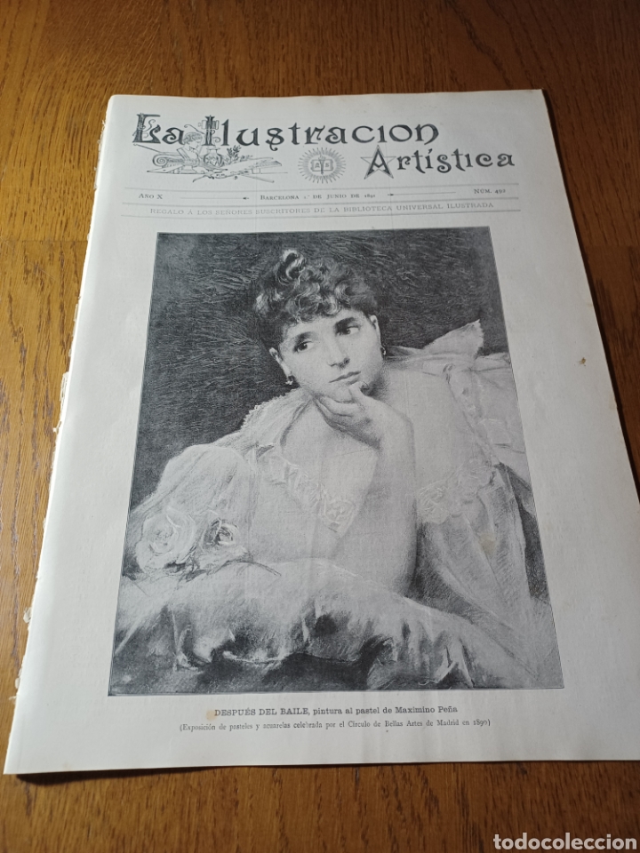 Coleccionismo de Revistas y Peri&oacute;dicos: REVISTA 1891 CEMENTERIO DE GENOVA. SEMANA SANTA MONASTERIO MONTSERRAT.ESTUDIO PINTOR FERNANDO WAGNER