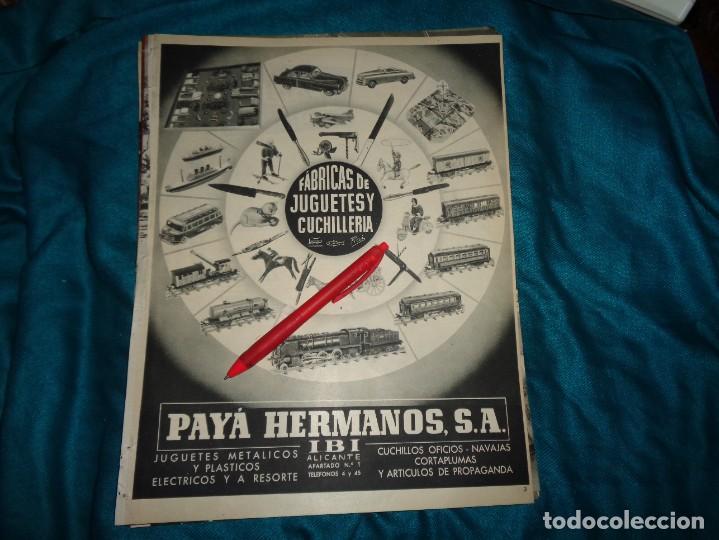 Coleccionismo de Revistas y Peri&oacute;dicos: RECORTE : PUBLICIDAD : FABRICA DE JUGUETES Y CUCHILLERIA, PAY&Aacute; HERMANOS. MUNDO HISPANICO, MAYO 1955