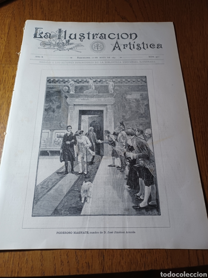 Sammeln von Zeitschriften und Zeitungen: REVISTA 1891 EXPOSICI&Oacute;N BELLAS ARTES BARCELONA. CORCEGA NOTAS DE VIAJE . ESTUDIO DE WALTER FIRLE