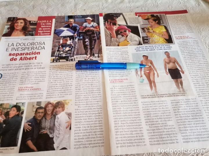 Coleccionismo de revistas y peri&oacute;dicos: PAZ PADILLA SEPARACI&Oacute;N DE ALBERT 3 PAG. REVERSO JOAN COLLINS 1 PAG. RECORTE REVISTA 2020