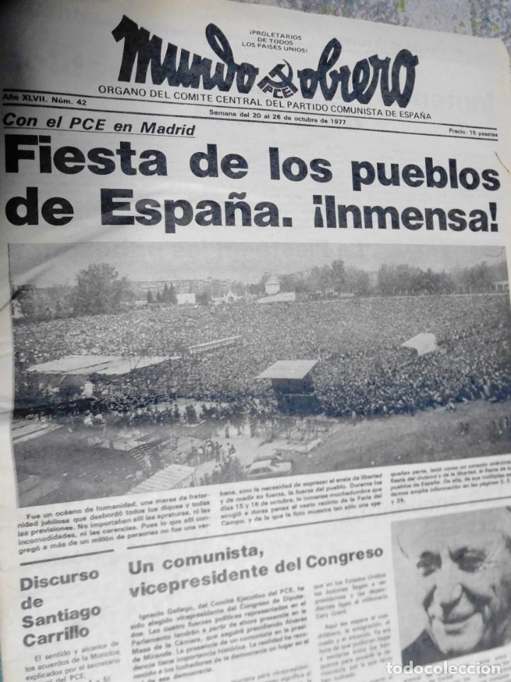 Collection Magazines and Newspapers: N&ordm; de la revista Mundo Obrero del 20 al 26 de octubre 1977
