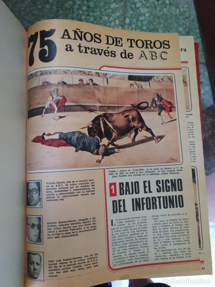 Coleccionismo de Revistas y Peri&oacute;dicos: 75 a&ntilde;os de Toros a trav&eacute;s de ABC (encuadernado)