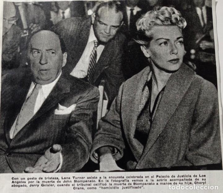 Collection Magazines and Newspapers: MUERTE DE JOHN STOMPANATO A MANOS DE LA HIJA DE LANA TURNER .