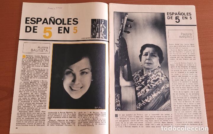Collection Magazines and Newspapers: Recortes del Blanco y Negro (junio 1971) Espa&ntilde;oles de 5 en 5