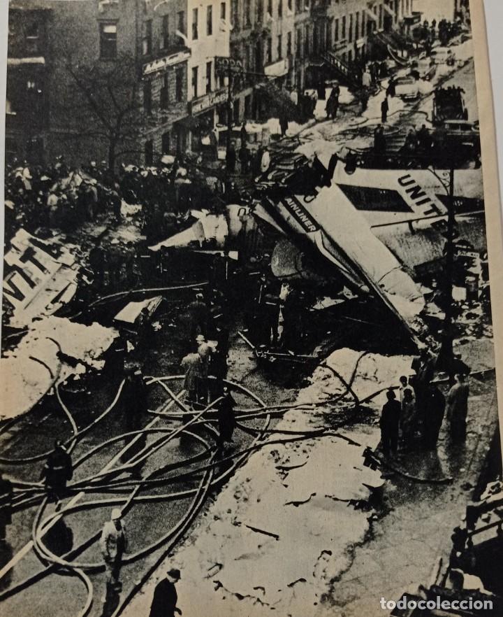 Coleccionismo de Revistas y Peri&oacute;dicos: ACCIDENTE DE AVION CONVAIR C 131 Y UN TRANVIA EN EL CENTRO DE MUNICH .