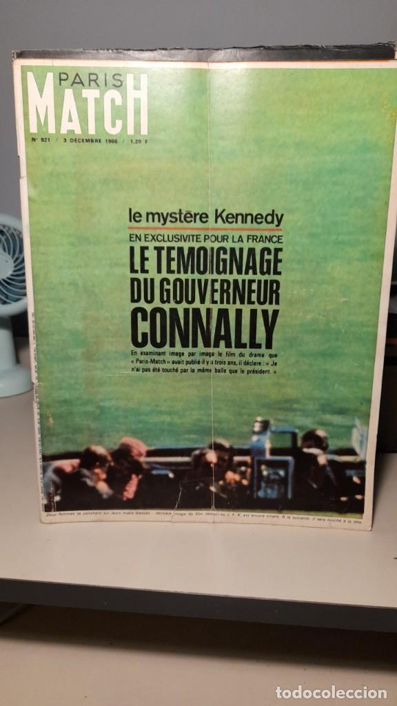 Coleccionismo de Revistas y Peri&oacute;dicos: PARIS MATCH 921 ( YEAR 1966) KENNEDY & JOHN CONNALLY + PICASSO