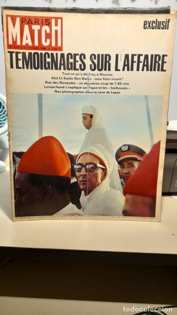 Coleccionismo de Revistas y Peri&oacute;dicos: PARIS MATCH 858 ( 1966) BEN BARKA + LOUIS PASTEUR + PALOMARES BOMBA H + ETC