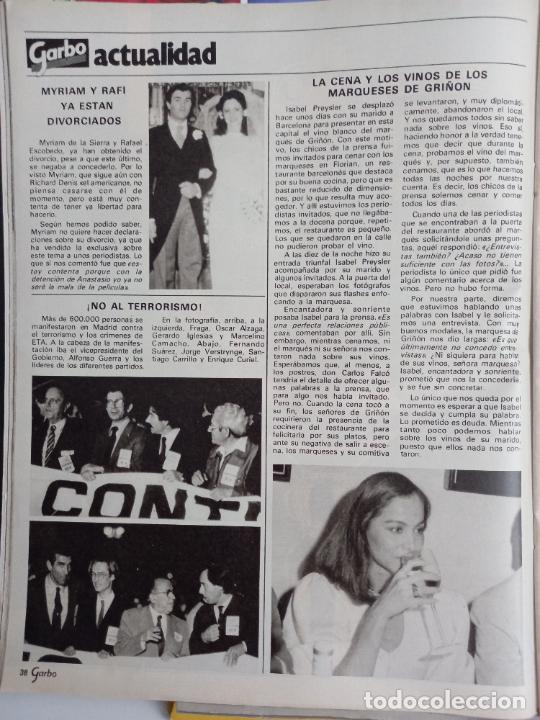 Coleccionismo de Revistas y Peri&oacute;dicos: MYRIAM DE LA SIERRA RAFI ESCOBEDO ISABEL PREYSLER SANTIAGO CARRILLO MANUEL FRAGA NO AL TERRORISMO