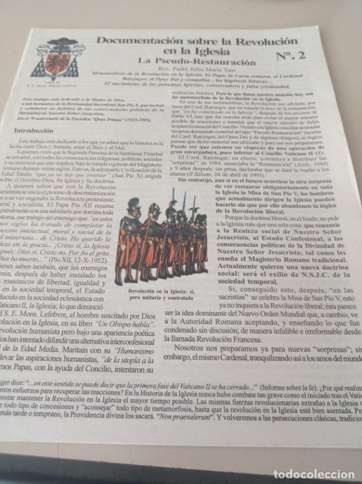Coleccionismo de revistas y peri&oacute;dicos: DOCUMENTACION SOBRE LA REVOLUCION EN LA IGLESIA N&ordm; 2 REF. UR MES 7