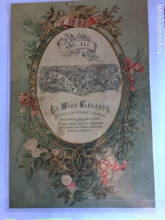 Coleccionismo de revistas y peri&oacute;dicos: PORTADA LA MODA ELEGANTE 1882