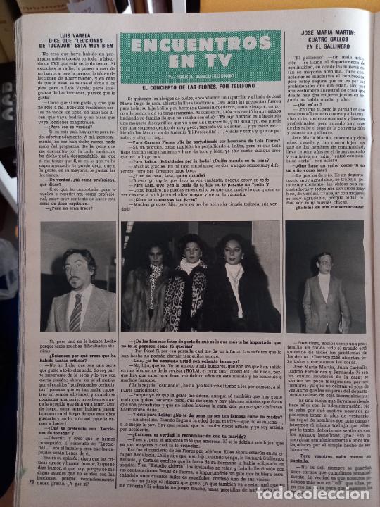 Coleccionismo de revistas y peri&oacute;dicos: lola flores carmen lolita luis varela jose maria martin