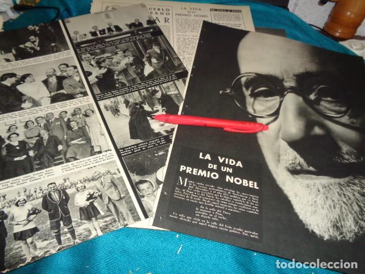 Coleccionismo de Revistas y Peri&oacute;dicos: RECORTE : LA VIDA DE UN PREMIO NOBEL : JACINTO BENAVENTE. MUNDO HISPANICO, AGTO 1954