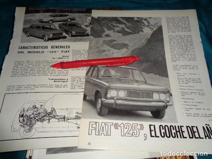 Coleccionismo de Revistas y Peri&oacute;dicos: RECORTE : FIAT 125, EL COCHE DEL A&Ntilde;O. TOURING, FBRO 1968