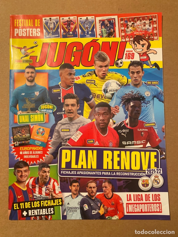 Coleccionismo de revistas y peri&oacute;dicos: Revista Jug&oacute;n N&uacute;mero N&deg; 169 SOLO revista POSTER Asensio Araujo Oblak Isak sin cromos ni cards Panini